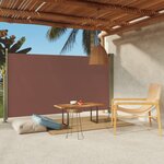 vidaXL Auvent latéral rétractable de patio 170x300 cm Marron