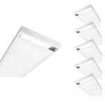 Kit saillie blanc pour panneau led 120x30 slim (pack de 6) - blanc - silamp