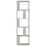 vidaXL Bibliothèque/Séparateur de pièce Gris béton 45x24x159 cm