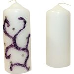 Bougies blanches Ø40 H 110 mm 12 pièces