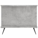 vidaXL Table basse gris béton 90x50x40 cm bois d'ingénierie