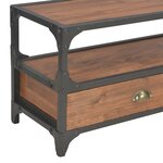 vidaXL Meuble TV avec 2 tiroirs 120 x 30 x 40 cm Bois massif de pin