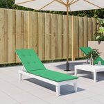 vidaXL Coussin de chaise de terrasse vert (75+105)x50x3 cm