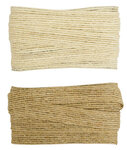 Ruban de jute beige et naturel 1 cm 2 pièces