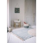 Tapis coton motif poissons - bleu - 120 x 190