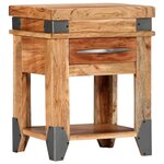 vidaXL Table de chevet 40 x 30 x 51 cm Bois d'acacia massif
