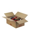 (lot  15 caisses) caisse carton palettisable a  norme lne 4c + e 400 x 300 x 200 mm