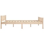vidaXL Cadre de lit Bois de pin massif 160x200 cm