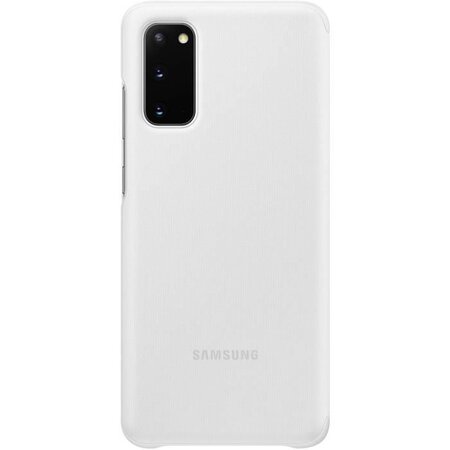 Clear view cover s20 blanc