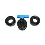 Vanne ø 50 mm a boisseau a coller  PVC - PLIMEX