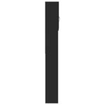 vidaXL Meuble de machine à laver Noir 64x25 5x190 cm Bois d'ingénierie