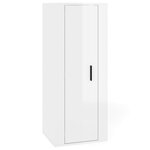 vidaXL Ensemble de meubles TV 4 Pièces Blanc brillant Bois d'ingénierie