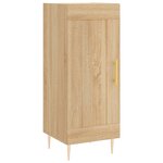 vidaXL Buffet haut Chêne sonoma 34 5x34x180 cm Bois d'ingénierie