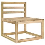 vidaXL Canapé de jardin 4 places avec coussins rouge