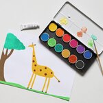 Boîte d'aquarelle fine 12 couleurs Ø 30 mm