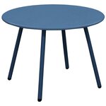 Table basse jardin ronde en acier rio 50 cm