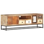 vidaXL Meuble TV 120 x 30 x 40 cm Bois de récupération massif