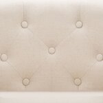 vidaXL Fauteuil Beige Tissu