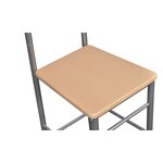 Chaise valet de nuit bois et métal design unique (lot de 2)