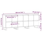 vidaXL Buffets 3 Pièces Chêne sonoma Bois d'ingénierie