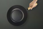 Wok avec revêtement antiadhésif - 26 cm - En acier carbone - Compatible toutes plaques de cuisson