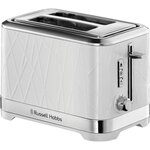 Russell Hobbs 28090-56 Toaster Grille-Pain Structure, Lift'n Look, Fentes XL, Cuisson Ajustable, Réchauffe Viennoiseries - Blanc