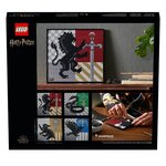 Lego art 31201 harry potter les blasons de poudlard  tableau de décoration mural  loisir créatif pour adultes