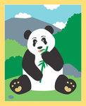 Cartes sable ou paillette 13 x 16 cm animaux x 6 pièces Activités Enfant