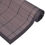 vidaXL Napperons 6 Pièces Bambou 30x45 cm Marron foncé