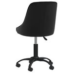 vidaXL Chaises pivotantes à manger lot de 4 noir velours