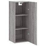 vidaXL Armoire murale sonoma gris 34 5x34x90 cm