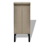 vidaXL Chaises à manger lot de 6 beige tissu