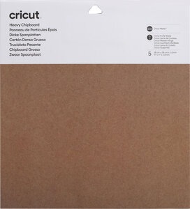Cricut : 5 feuilles carton épais 2mm 28 cm