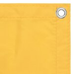 vidaXL Écran de balcon Jaune 75x300 cm Tissu Oxford