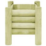 vidaXL Lit surélevé de jardin Bois de pin imprégné 60x40x42 cm