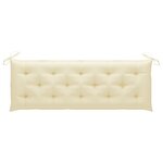 vidaXL Banc de jardin avec coussin 157 cm Bois d'acacia massif