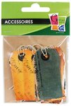 Etiquettes kraft illustrées + fil métallique 12 pièces