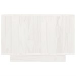 vidaXL Table basse Blanc 50x50x33 5 cm Bois de pin massif