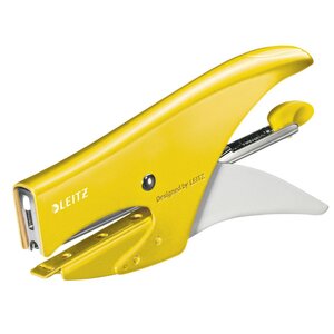 Pince-agrafeuse wow agrafes n°10 capacité 15 feuilles en métal - jaune métallisé