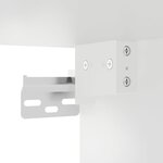 vidaXL Meuble TV mural Blanc 40x34 5x60 cm