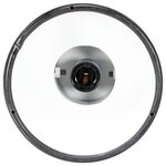 vidaXL Plafonnier industriel Noir E27 Bois de manguier
