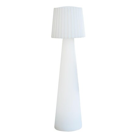 Lampadaire extérieur sans fil lady blanc polypropylène h110cm