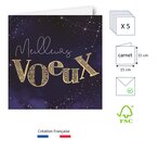 Lot de 5 cartes bonne annee