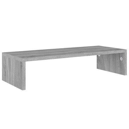vidaXL Support de moniteur Sonoma gris 60x23 5x12 cm Bois d'ingénierie