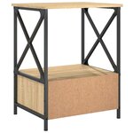 vidaXL Table de chevet chêne sonoma 50x41x65 cm bois d'ingénierie