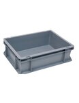 (BAC PLASTIQUE) Bac plastique multi-usages poignées fermées 800 x 600 x 120mm