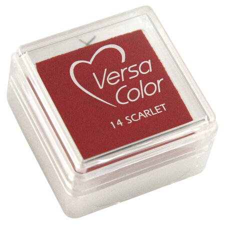 Tampon encreur "Versacolor"  rouge feu  2 5x2 5 cm