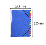 Trieur Dos Agrafé Iderma - A4 - Couleurs Assorties - X 8 - Exacompta