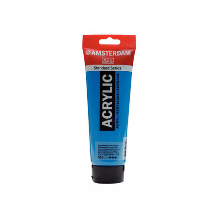 Tube peinture acrylique - bleu manganèse phtalo - 250 ml - amsterdam royal talens