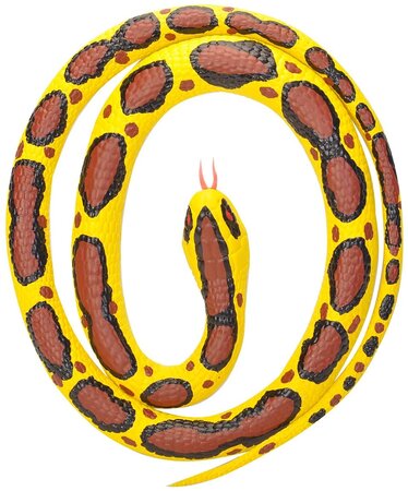 Peluche Petit Serpent De 117 Cm Jaune Marron